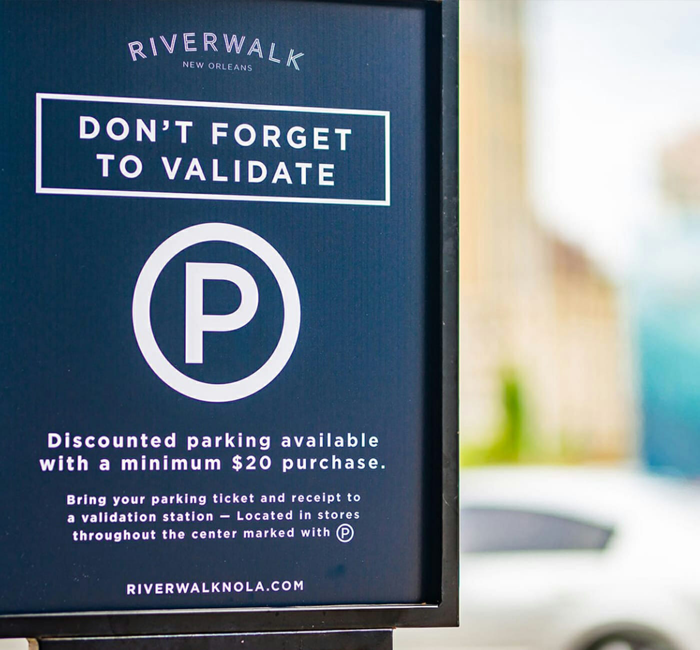 Don't forget to validate parking signage