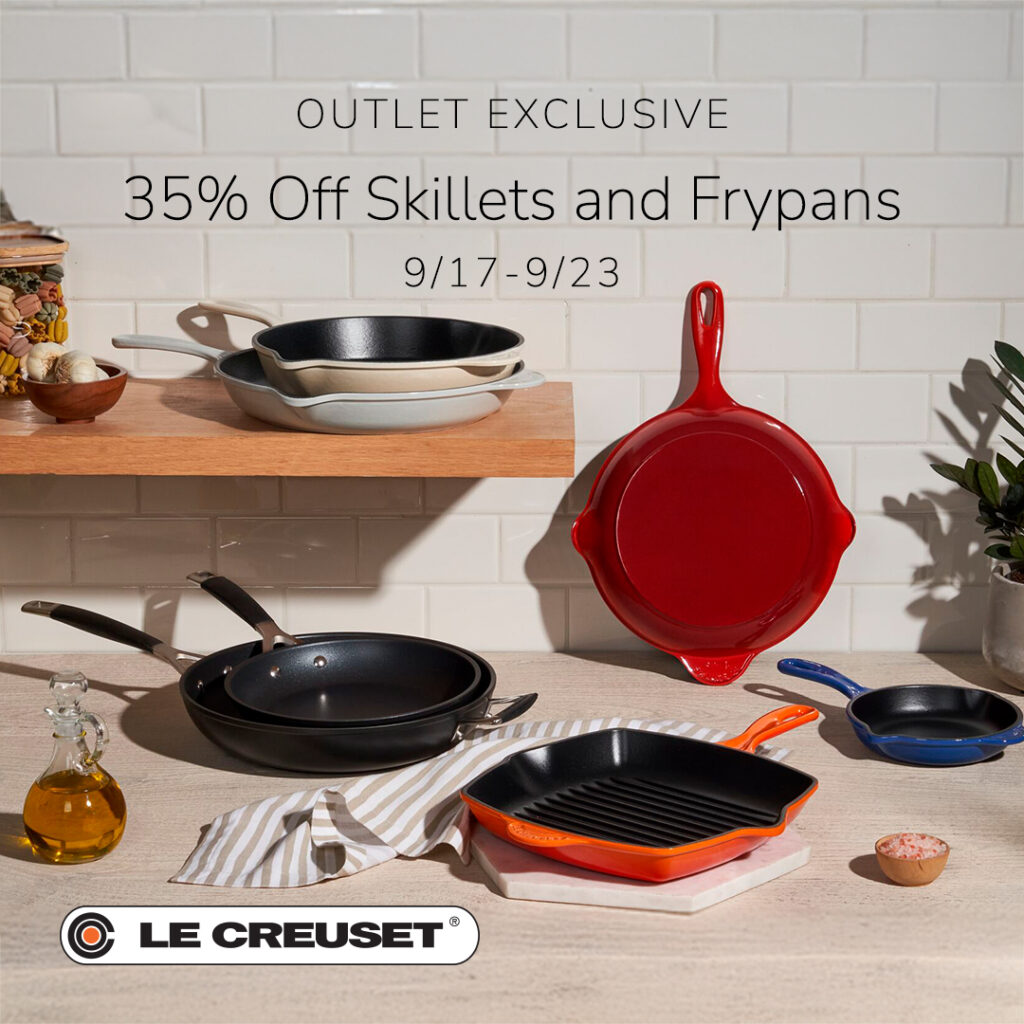 35% off Skillets and Frypans
