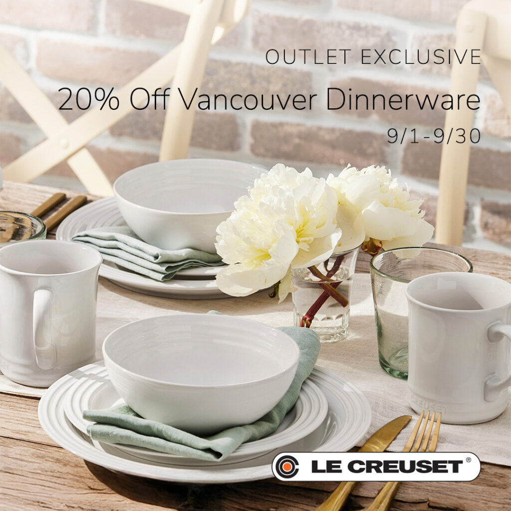 20% off Vancouver Dinnerware